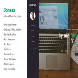 Bonesa - Portfolio One Page Muse Template