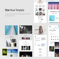 Titan - Responsive Muse Templates for Landing Page