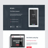 Caption Flat Startup Landing Page 