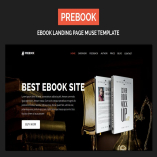 Prebook - eBook Landing Page Responsive Adobe Muse