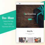 Uno - Responsive One Page Muse Template