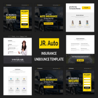 Jr. Auto Insurance Landing Page - Responsive