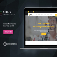 Scour - Construction Unbounce Landing Page