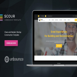 Scour - Construction Unbounce Landing Page