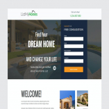 Homes Realestate unbounce Landing Page 