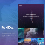 Rainbow - Gradient Grid Tumblr Theme