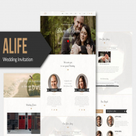 Alife - Wedding Invitation Muse Template YR