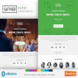 Unbounce Event Landing Page Template - Gather