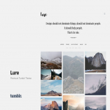 Lure - Responsive Tumblr Theme for Photographers