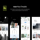 moon - Responsive Portfolio Adobe Muse Templates