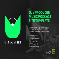 Ultra Vibes - DJ / Producer Podcast Site Template
