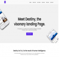 Destiny Landing Page Template