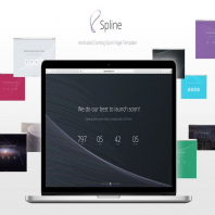 Spline — Animated Coming Soon Page Template
