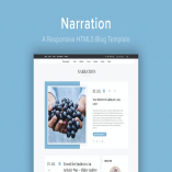 Narration - A Responsive HTML5 Blog Template