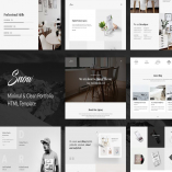 Snow - Minimal & Clean HTML Portfolio Template