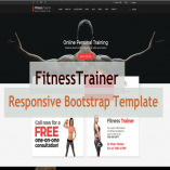 FitnessTrainer - Responsive Bootstrap Template