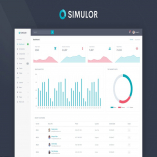 Simulor - Minimal Admin & Dashboard Template