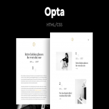 Opta - Minimal Portfolio and Photography Template