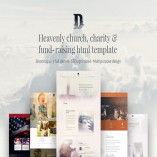 Divinity, bootstrap 4 Church/Charity html template