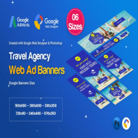 Travel Agency Banners Ad D33 - Google Web Design