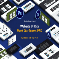 Website UI Kits Meet Our Teams