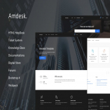 Amdesk - HelpDesk and Knowledge Base HTML template