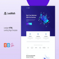 LeadMath - Lead Generation HTML Landing Page Templ