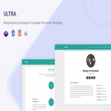 Ultra - Responsive Resume & CV Template