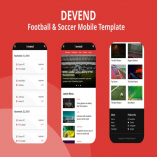 Devend - Football & Soccer Mobile Template