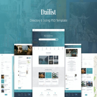 Dailist - Directory & Listing PSD Template