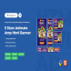 5 Stars Animate Ads Template AMPHTML Banners