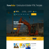 HomeMaker - Construction & Builder HTML Template