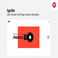  IGNITE - Very Simple One Page Creative Template 