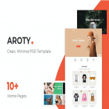 Aroty - Clean, Minimal Shop PSD Template