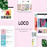 Loco - Fashion Magazine & Shop PSD Template