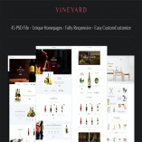 VINEYARD - E-Commerce and Blog PSD Theme