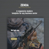 One Page Landing Page - Zenda