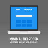 Minimal Helpdesk | Customer Support HTML Template
