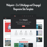 Webpaint - 2 in 1 Responsive HTML5 Template