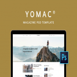 Yomac — Magazine and Blog PSD Template