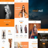 Retail Mail - Responsive E-mail Templates set