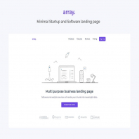 Array Minimal Landing Page Template 