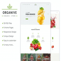 Organive - Organic Store & Eco Food PSD Template