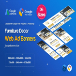 Furniture Decor Banners Ad - GWD & PSD