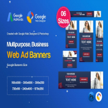 Multi-Purpose Banners HTML5 D59 Ad - GWD & PSD