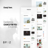 Cloudy Town - Clean Minimal Blog WordPress Theme