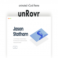 unRovr - Animated vCard & Resume WordPress Theme