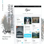 Rinjani | Personal Grid Blog WordPress Theme