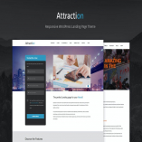 Attraction Responsive WordPress Landing Page Theme