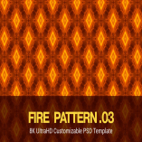 8K UltraHD Seamless Fire Pattern Background